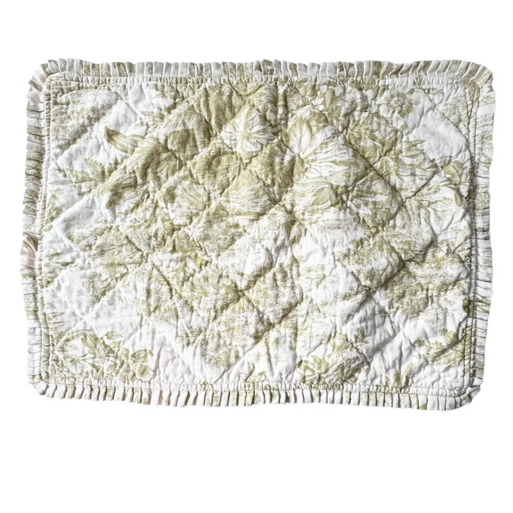 Pottery Barn Matine Toile Quilted Sham